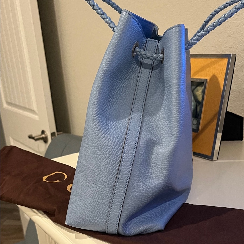 Gucci Light Blue Leather Shoulder Bag Authentic - Picture 4 of 10